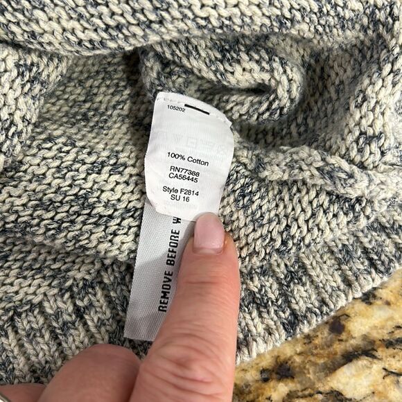 Madewell Cotton Heathered Gray Button Detailing Tank Top Size S - Picture 6 of 9